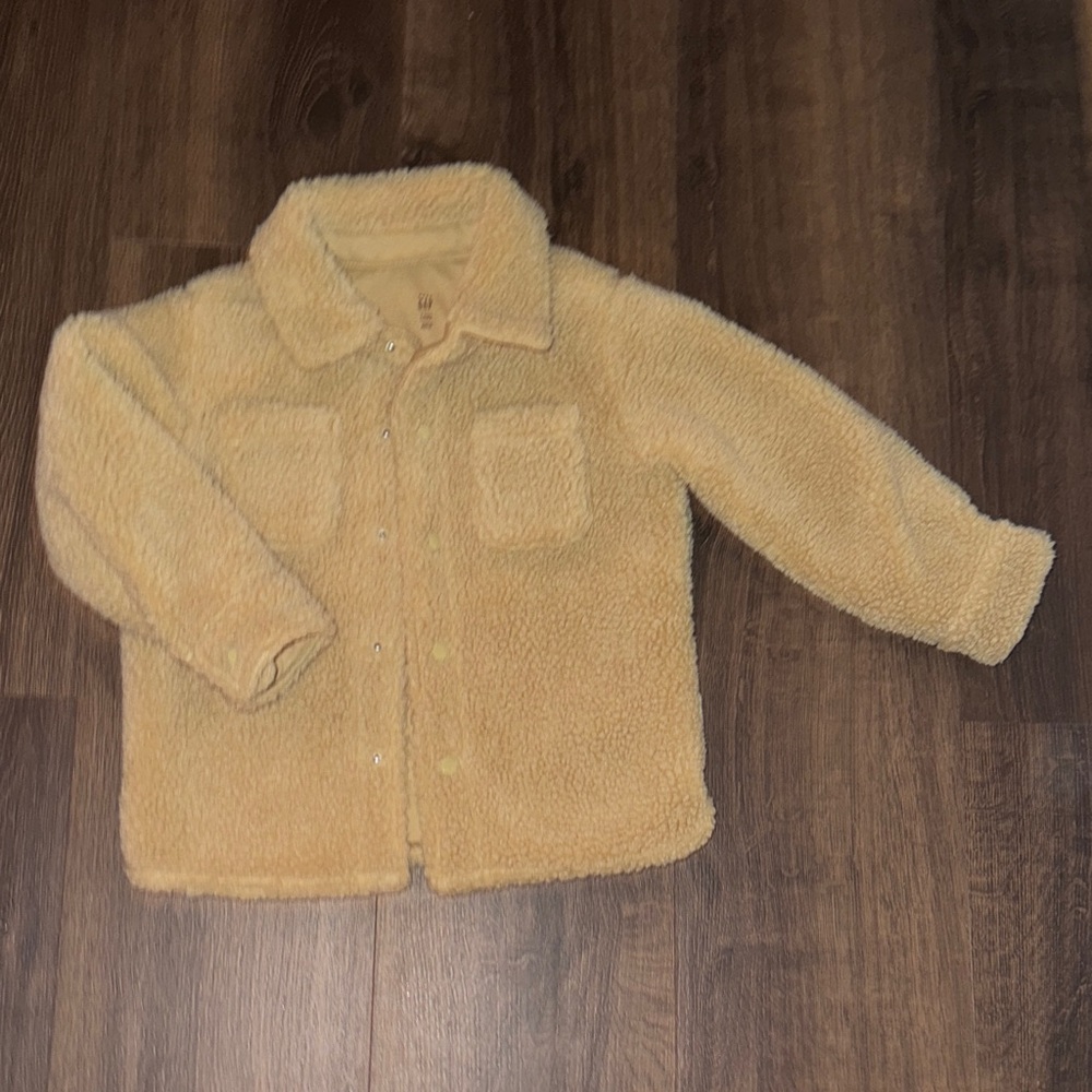 Gap Cozy Tan Kids Sherpa Jacket